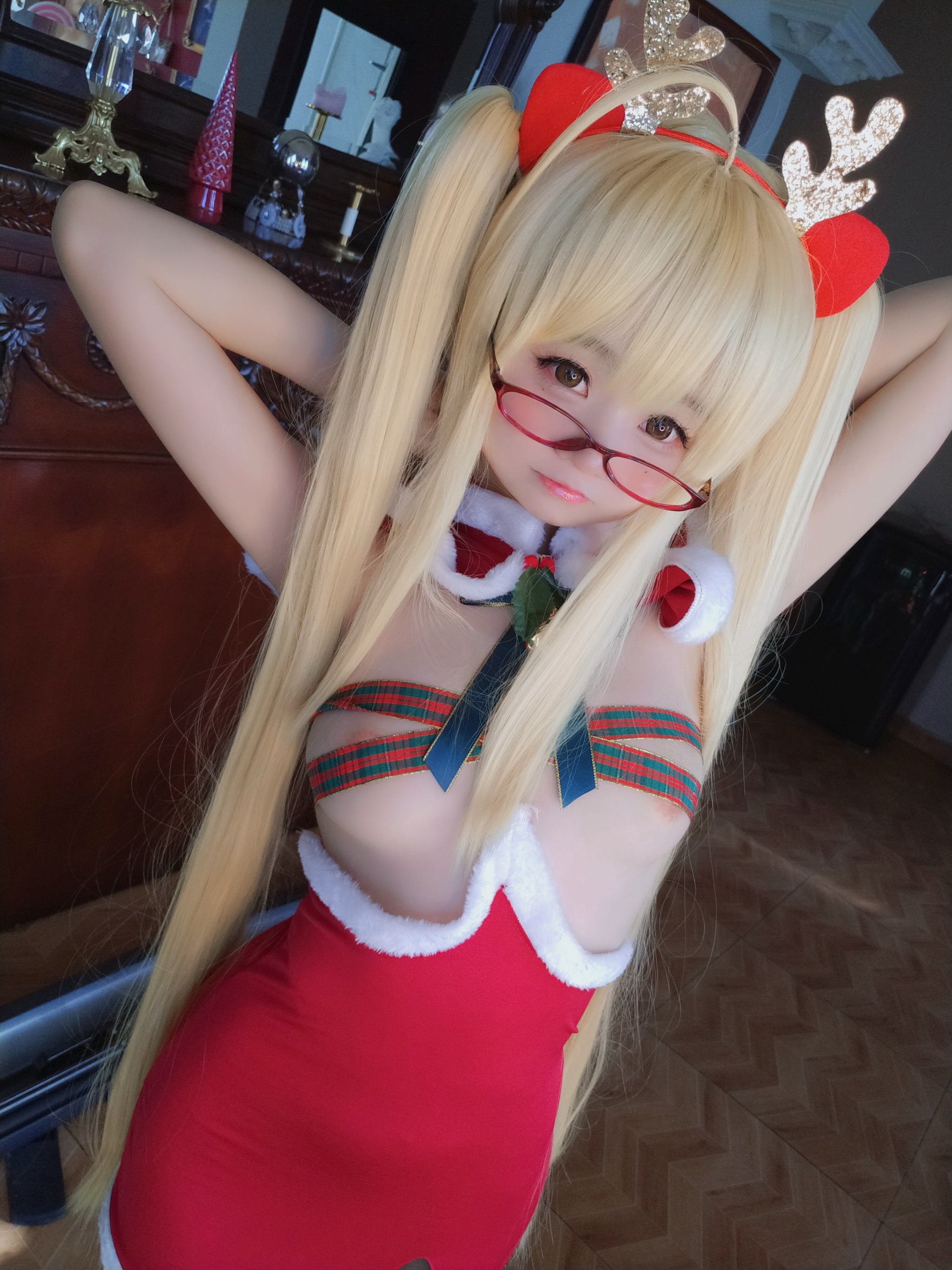 图片[1]-摇摇乐yoyo – NO.102 软妹摇摇乐yoyo Reindeer Marie Rose [104P]-XikXak